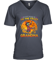 You can't scare me I'm the crazy grandma halloween Men's V-Neck Men's V-Neck - HHHstores