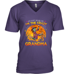 You can't scare me I'm the crazy grandma halloween Men's V-Neck Men's V-Neck - HHHstores