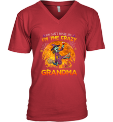 You can't scare me I'm the crazy grandma halloween Men's V-Neck Men's V-Neck - HHHstores