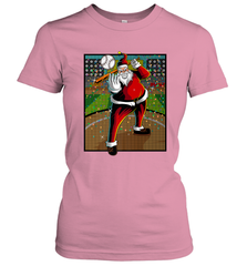 Baseball Santa Ugly Christmas Sports Graphic Print Design Women's T-Shirt Women's T-Shirt - HHHstores