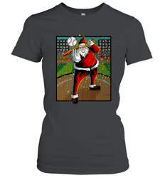 Baseball Santa Ugly Christmas Sports Graphic Print Design Women's T-Shirt