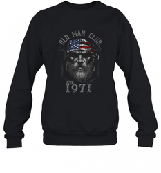 Old Man Club_ Established 1971 Crewneck Sweatshirt