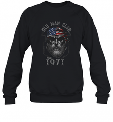 Old Man Club_ Established 1971 Crewneck Sweatshirt Crewneck Sweatshirt - HHHstores