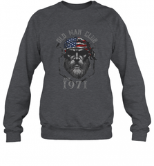 Old Man Club_ Established 1971 Crewneck Sweatshirt Crewneck Sweatshirt - HHHstores