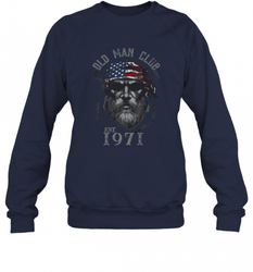 Old Man Club_ Established 1971 Crewneck Sweatshirt