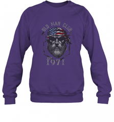 Old Man Club_ Established 1971 Crewneck Sweatshirt Crewneck Sweatshirt - HHHstores