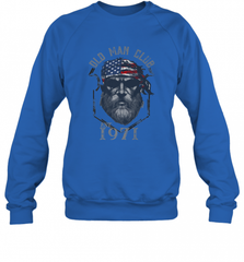 Old Man Club_ Established 1971 Crewneck Sweatshirt Crewneck Sweatshirt - HHHstores