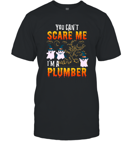 You Can't Scare Me I'm A Plumber T Shirt Plumber Halloween Men's T-Shirt Men's T-Shirt / Black / S Men's T-Shirt - HHHstores