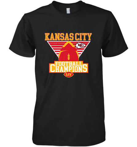 Kansas City Old School Football _ The City Of Champions LIV Men's Premium T-Shirt Men's Premium T-Shirt / Black / XS Men's Premium T-Shirt - HHHstores