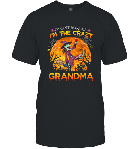 You can't scare me I'm the crazy grandma halloween Men's T-Shirt Men's T-Shirt / Black / S Men's T-Shirt - HHHstores