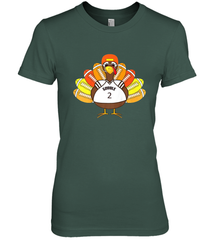 Cool Thanksgiving Football Shirt _ Gobble Player Turkey Gift Women's Premium T-Shirt Women's Premium T-Shirt - HHHstores