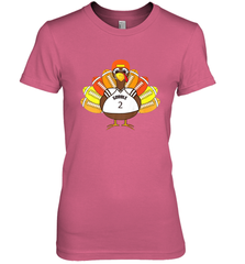 Cool Thanksgiving Football Shirt _ Gobble Player Turkey Gift Women's Premium T-Shirt Women's Premium T-Shirt - HHHstores