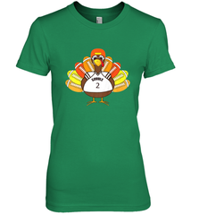 Cool Thanksgiving Football Shirt _ Gobble Player Turkey Gift Women's Premium T-Shirt Women's Premium T-Shirt - HHHstores