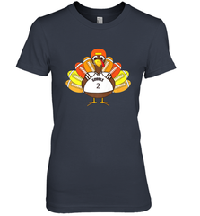 Cool Thanksgiving Football Shirt _ Gobble Player Turkey Gift Women's Premium T-Shirt Women's Premium T-Shirt - HHHstores