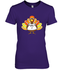 Cool Thanksgiving Football Shirt _ Gobble Player Turkey Gift Women's Premium T-Shirt Women's Premium T-Shirt - HHHstores
