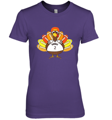 Cool Thanksgiving Football Shirt _ Gobble Player Turkey Gift Women's Premium T-Shirt Women's Premium T-Shirt - HHHstores