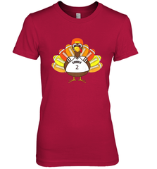Cool Thanksgiving Football Shirt _ Gobble Player Turkey Gift Women's Premium T-Shirt Women's Premium T-Shirt - HHHstores