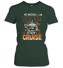 My Broom Broke So Now I Cruise Halloween Cruising Women's T-Shirt Women's T-Shirt - HHHstores
