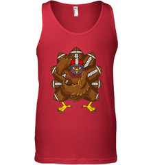 Cool Turkey Football Feathers Funny Thanksgiving Sports Men's Tank Top Men's Tank Top - HHHstores