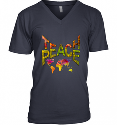 Teach Peace  prime Tshirt Nadine May Men's V-Neck
