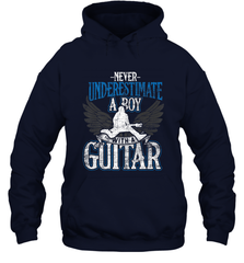 Guitarist Men Boys  Never Underestimate A Boy With A Guitar Hooded Sweatshirt Hooded Sweatshirt - HHHstores
