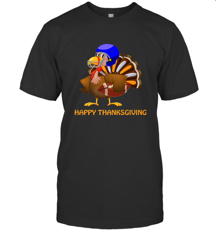 Cool Happy Thanksgiving Football Shirt Gobble Player Turkey Men's T-Shirt Men's T-Shirt / Black / S Men's T-Shirt - HHHstores