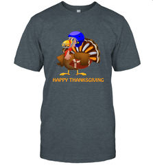 Cool Happy Thanksgiving Football Shirt Gobble Player Turkey Men's T-Shirt Men's T-Shirt - HHHstores