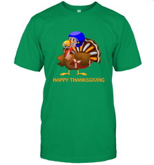 Cool Happy Thanksgiving Football Shirt Gobble Player Turkey Men's T-Shirt Men's T-Shirt - HHHstores