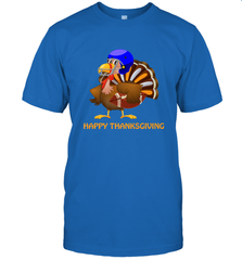 Cool Happy Thanksgiving Football Shirt Gobble Player Turkey Men's T-Shirt Men's T-Shirt - HHHstores
