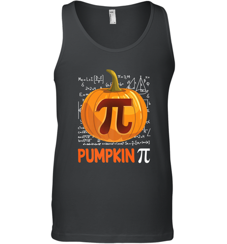 Pumpkin Pi Shirt Math Halloween Thanksgiving Costume Pie Day Men's Tank Top Men's Tank Top / Black / XS Men's Tank Top - HHHstores