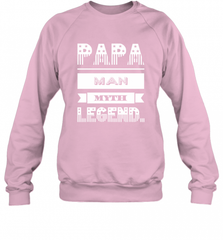Papa Man Myth Legend Father's Day Dad Veteran Gift Crewneck Sweatshirt Crewneck Sweatshirt - HHHstores