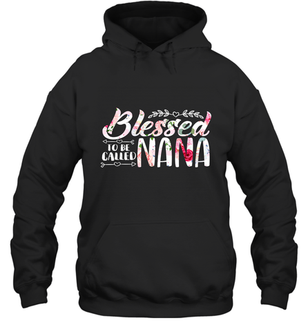 Blessed to be called Nana Hooded Sweatshirt Hooded Sweatshirt / Black / S Hooded Sweatshirt - HHHstores
