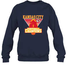 Kansas City Old School Football _ The City Of Champions LIV Crewneck Sweatshirt