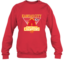 Kansas City Old School Football _ The City Of Champions LIV Crewneck Sweatshirt Crewneck Sweatshirt - HHHstores