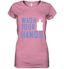 Wash your hands 01 Women's V-Neck T-Shirt Women's V-Neck T-Shirt - HHHstores