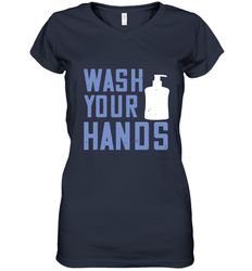 Wash your hands 01 Women's V-Neck T-Shirt