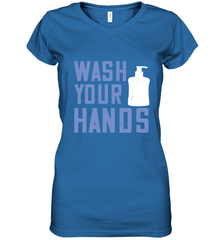 Wash your hands 01 Women's V-Neck T-Shirt Women's V-Neck T-Shirt - HHHstores