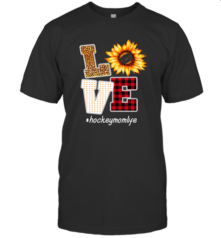 Love Hockey Mom Life Design Men's T-Shirt Men's T-Shirt / Black / S Men's T-Shirt - HHHstores