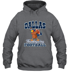 Dallas Thanksgiving Day Funny Turkey Playing Texas Football Premium T Shirt Hooded Sweatshirt Hooded Sweatshirt - HHHstores