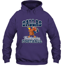 Dallas Thanksgiving Day Funny Turkey Playing Texas Football Premium T Shirt Hooded Sweatshirt Hooded Sweatshirt - HHHstores