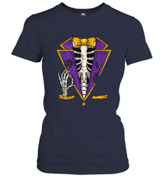 Skeleton Tuxedo Suit Halloween Costume Bones Women's T-Shirt