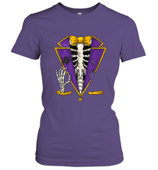 Skeleton Tuxedo Suit Halloween Costume Bones Women's T-Shirt Women's T-Shirt - HHHstores