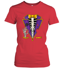 Skeleton Tuxedo Suit Halloween Costume Bones Women's T-Shirt Women's T-Shirt - HHHstores