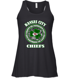 NFL Kansas City Chiefs Logo Happy St Patrick's Day Women's Racerback Tank