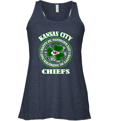 NFL Kansas City Chiefs Logo Happy St Patrick's Day Women's Racerback Tank Women's Racerback Tank - HHHstores