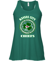 NFL Kansas City Chiefs Logo Happy St Patrick's Day Women's Racerback Tank Women's Racerback Tank - HHHstores