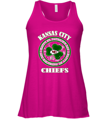 NFL Kansas City Chiefs Logo Happy St Patrick's Day Women's Racerback Tank Women's Racerback Tank - HHHstores