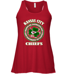 NFL Kansas City Chiefs Logo Happy St Patrick's Day Women's Racerback Tank