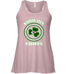 NFL Kansas City Chiefs Logo Happy St Patrick's Day Women's Racerback Tank Women's Racerback Tank - HHHstores