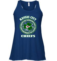 NFL Kansas City Chiefs Logo Happy St Patrick's Day Women's Racerback Tank Women's Racerback Tank - HHHstores